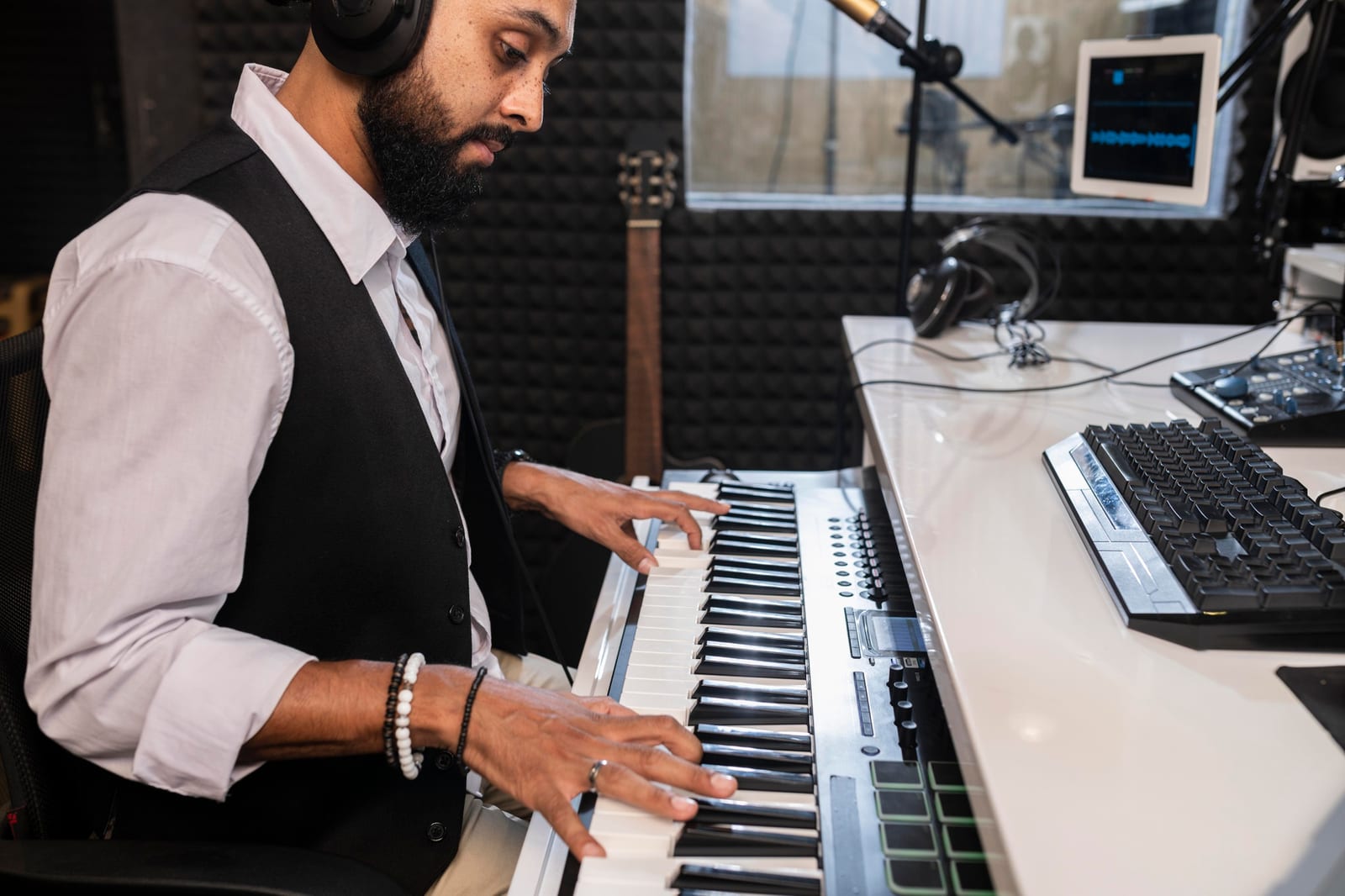 Restauração de Piano de Cauda — detalhe do instrumento durante o atendimento